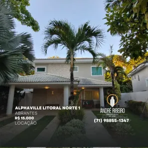 Casa de Condomínio com 4 Quartos para alugar, 250m² no Alphaville (Abrantes), Camaçari
