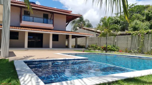 Casa de Condomínio com 4 Quartos para venda ou aluguel, 389m² no Busca Vida (Abrantes), Camaçari