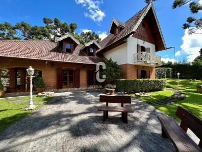 Casa de Condomínio com 6 Quartos para venda ou aluguel, 600m² no Lot Valeu Noiva, Campos do Jordão