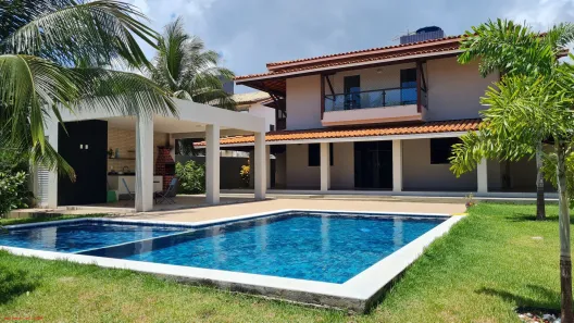 Casa de Condomínio com 4 Quartos para venda ou aluguel, 389m² no Busca Vida (Abrantes), Camaçari