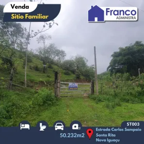 Fazenda / Sítio / Chácara com 2 Quartos à venda, 50232m² no Parada Amaral, Nova Iguaçu