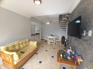 Apartamento com 3 Quartos para alugar, 140m² no Aracaú, Ubatuba