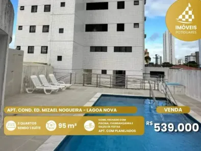 Apartamento com 3 Quartos à venda, 95m² no Dix-Sept Rosado, Natal