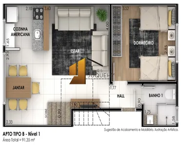 Apartamento com 2 Quartos à venda, 70m² no Camburi, São Sebastião