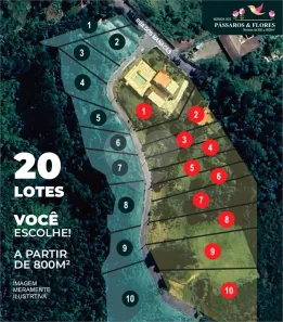 Terreno / Lote / Condomínio à venda, 821m² no Vila São José, Embu-Guaçu