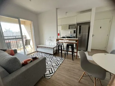 Apartamento com 2 Quartos para alugar, 62m² no Marapé, Santos