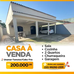 Casa com 2 Quartos à venda, 70m² no Unamar (Tamoios), Cabo Frio