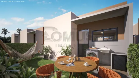 Casa de Condomínio com 2 Quartos à venda, 57m² no Olhos d'Água, Barra dos Coqueiros