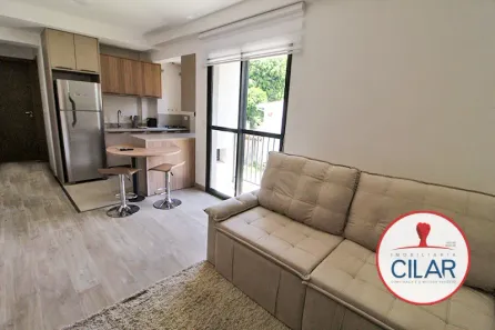 Apartamento com 1 Quarto para alugar, 37m² no Alto da Glória, Curitiba