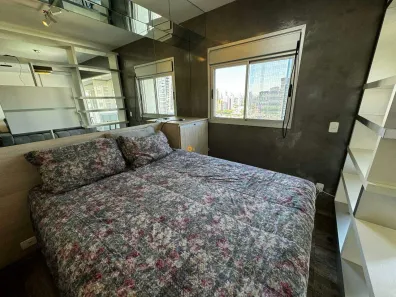 Apartamento com 1 Quarto para alugar, 33m² no Santo Amaro, São Paulo