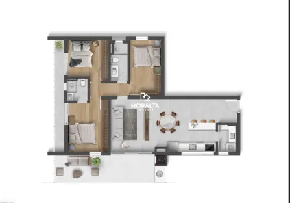 Casa de Condomínio com 3 Quartos à venda, 89m² no São Pedro, São José dos Pinhais