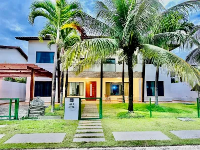 Casa de Condomínio com 5 Quartos para venda ou aluguel, 500m² no Busca Vida (Abrantes), Camaçari