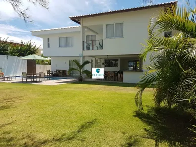 Casa de Condomínio com 5 Quartos para venda ou aluguel, 910m² no Busca Vida (Abrantes), Camaçari