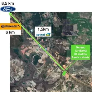 Terreno / Lote / Condomínio à venda, 12482m² no Pólo Industrial de Camaçari, Camaçari
