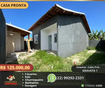 Casa com 2 Quartos à venda, 70m² no Unamar (Tamoios), Cabo Frio