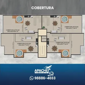Cobertura com 2 Quartos à venda, 142m² no Paraíso, Ponte Nova