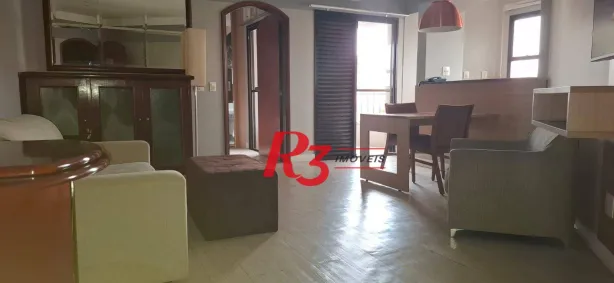 Flat com 1 Quarto para alugar, 48m² no Gonzaga, Santos