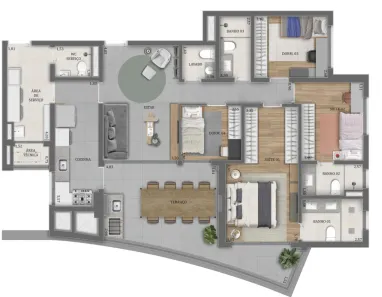 Apartamento com 3 Quartos à venda, 136m² no Água Branca, São Paulo