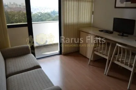 Flat com 1 Quarto para alugar, 45m² no Paraíso do Morumbi, São Paulo