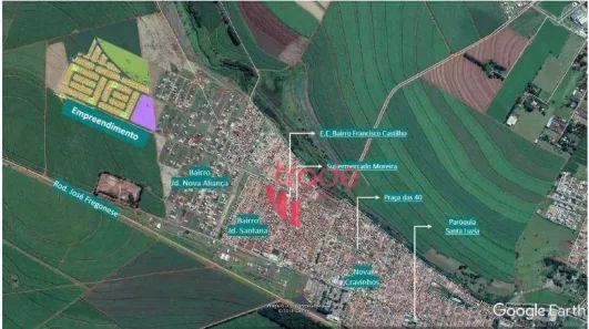 Terreno / Lote / Condomínio à venda, 171m² no Jardim Itapuã, Cravinhos