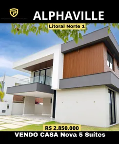 Casa de Condomínio com 5 Quartos à venda, 374m² no Vila de Abrantes (Abrantes), Camaçari