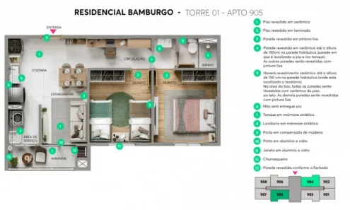 Apartamento com 2 Quartos à venda, 48m² no Badenfurt, Blumenau