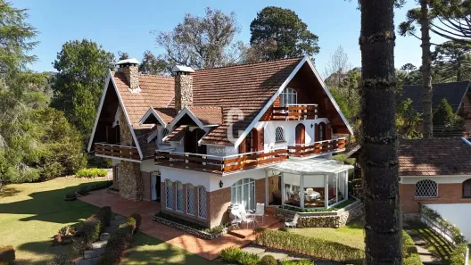Casa de Condomínio com 6 Quartos para venda ou aluguel, 1011m² no Residencial Jardim Véu das Noivas, Campos do Jordão