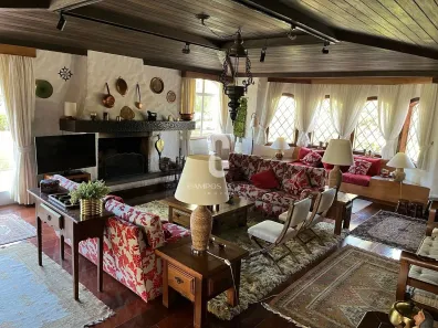 Casa de Condomínio com 6 Quartos para venda ou aluguel, 1011m² no Residencial Jardim Véu das Noivas, Campos do Jordão