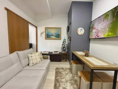 Kitnet com 1 Quarto à venda, 32m² no Ponta da Praia, Santos