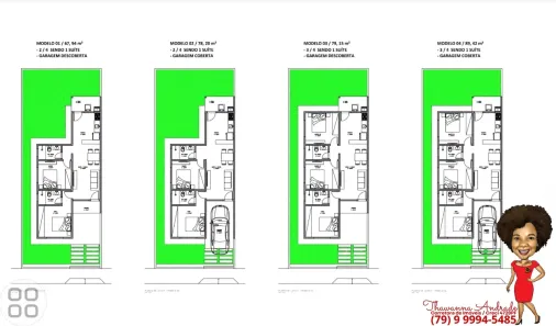 Casa com 3 Quartos à venda, 80m² no Eduardo Gomes, São Cristóvão
