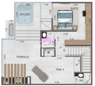 Cobertura com 3 Quartos à venda, 125m² no Vila Atlântica, Caraguatatuba