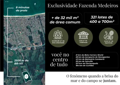 Terreno / Lote / Condomínio à venda, 400m² no Encruzilhada de Medeiros, Barra Velha