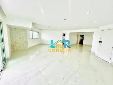 Apartamento com 3 Quartos para venda ou aluguel, 200m² no Ponta da Praia, Santos