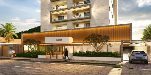Residencial House Garden no Canto do Forte, Praia Grande