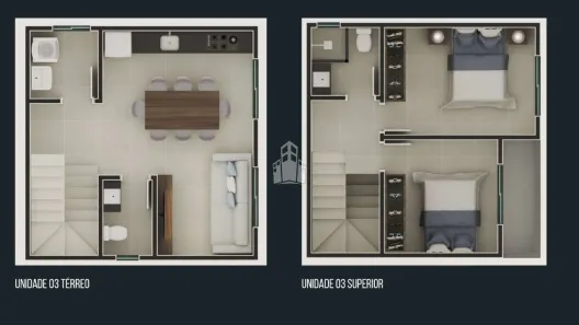 Sobrado com 2 Quartos à venda, 71m² no Jardim das Acácias, Campo Largo