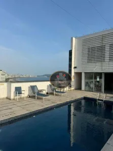 Flat com 1 Quarto para venda ou aluguel, 27m² no Pompéia, Santos