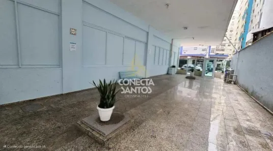 Apartamento com 1 Quarto para alugar, 45m² no Ponta da Praia, Santos