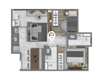 Apartamento com 2 Quartos à venda, 47m² no Socorro, São Paulo