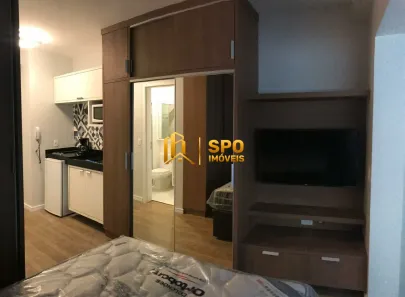 Studio com 1 Quarto para alugar, 35m² no Vila Cordeiro, São Paulo