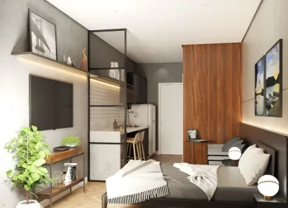 Flat com 1 Quarto à venda, 23m² no Monte Castelo, Volta Redonda