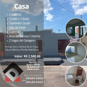 Casa com 3 Quartos para alugar, 80m² no Nova Marabá, Marabá