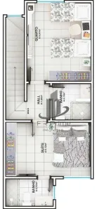Casa de Condomínio com 2 Quartos à venda, 75m² no Roma, Volta Redonda
