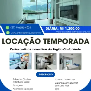 Cobertura com 2 Quartos para alugar, 84m² no Conceição de Jacareí, Mangaratiba
