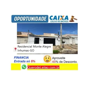 Casa com 2 Quartos à venda, 94m² no Residencial Monte Alegre, Inhumas