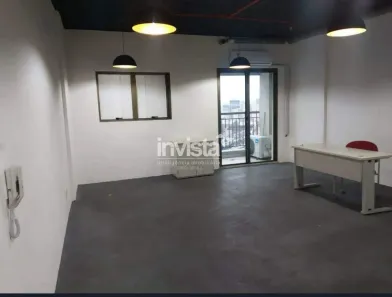 Conjunto Comercial / Sala para alugar, 45m² no Valongo, Santos