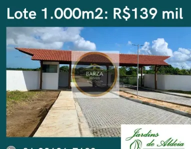 Terreno / Lote / Condomínio à venda, 1000m² no Aldeia dos Camarás, Camaragibe