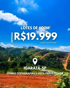 Terreno / Lote / Condomínio à venda, 600m² no Centro, Igaratá