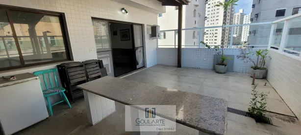 Cobertura com 2 Quartos para alugar, 132m² no Jardim Las Palmas, Guarujá