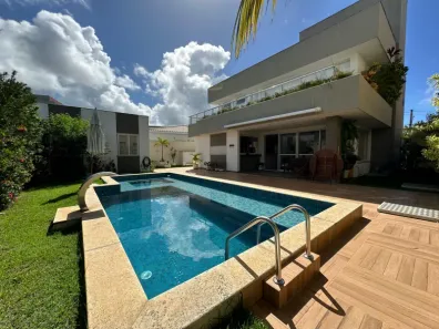 Casa de Condomínio com 4 Quartos à venda, 415m² no Alphaville (Abrantes), Camaçari