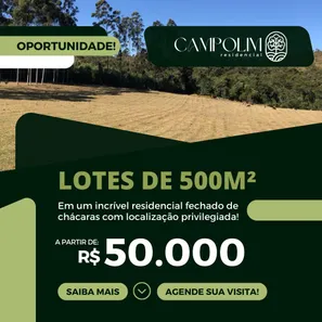 Terreno / Lote / Condomínio à venda, 500m² no Dona Catarina, São Roque